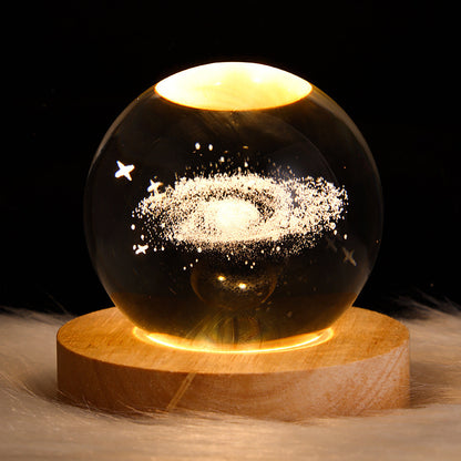 Starry Sky Crystal Sphere Night Lamp