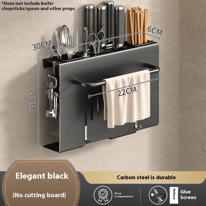 Wall-Mounted Knife Rack – Multi-Functional Kitchen Storage