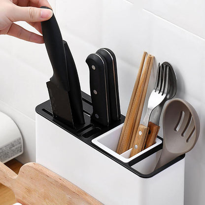 "Plastic Kitchen Knife Storage Rack – Tableware & Utensil Holder for Cabinets