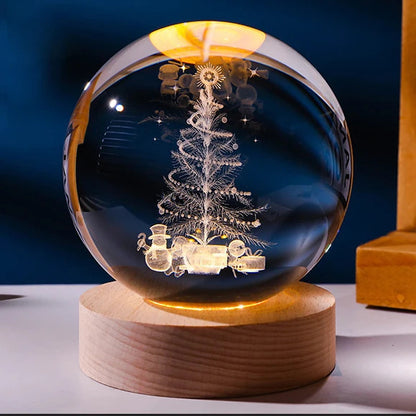 Starry Sky Crystal Sphere Night Lamp