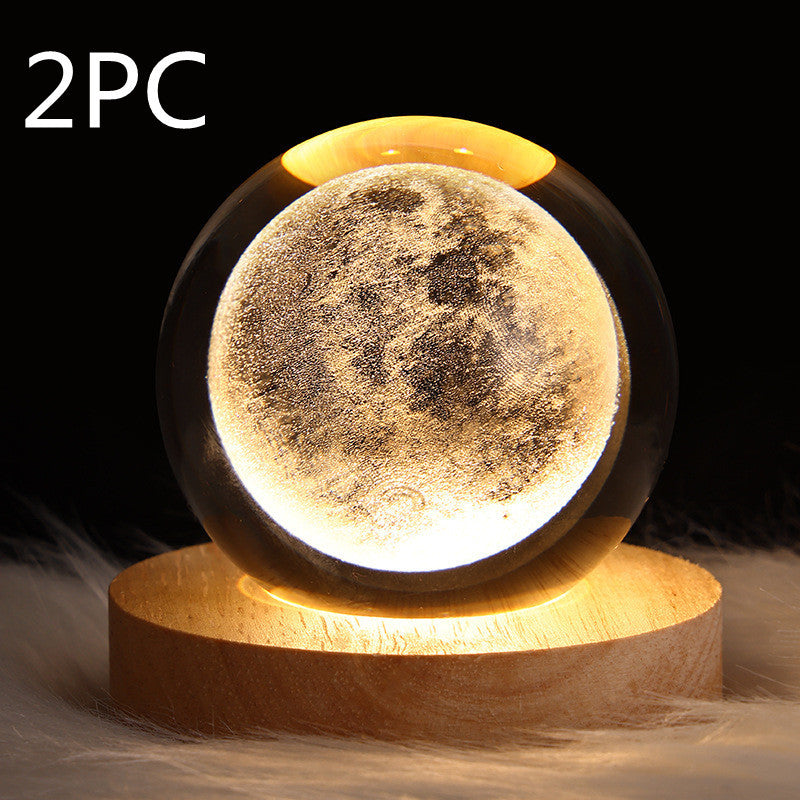 Starry Sky Crystal Sphere Night Lamp