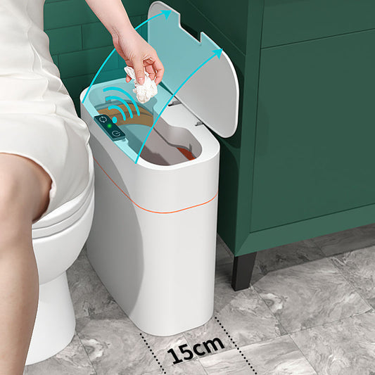 Smart Trash Can with Lid – Automatic Induction Bin for Bedroom, Kitchen, and Car