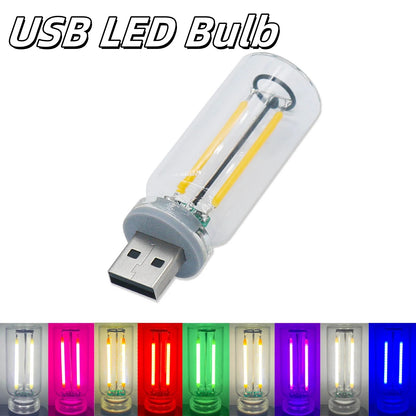 "USB Retro Edison Dimmer LED Bulb - 0.3W, 5V"