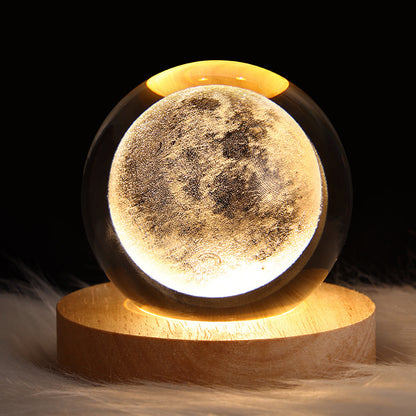 Starry Sky Crystal Sphere Night Lamp