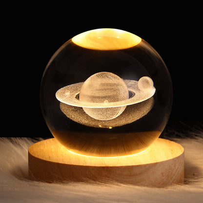 Starry Sky Crystal Sphere Night Lamp